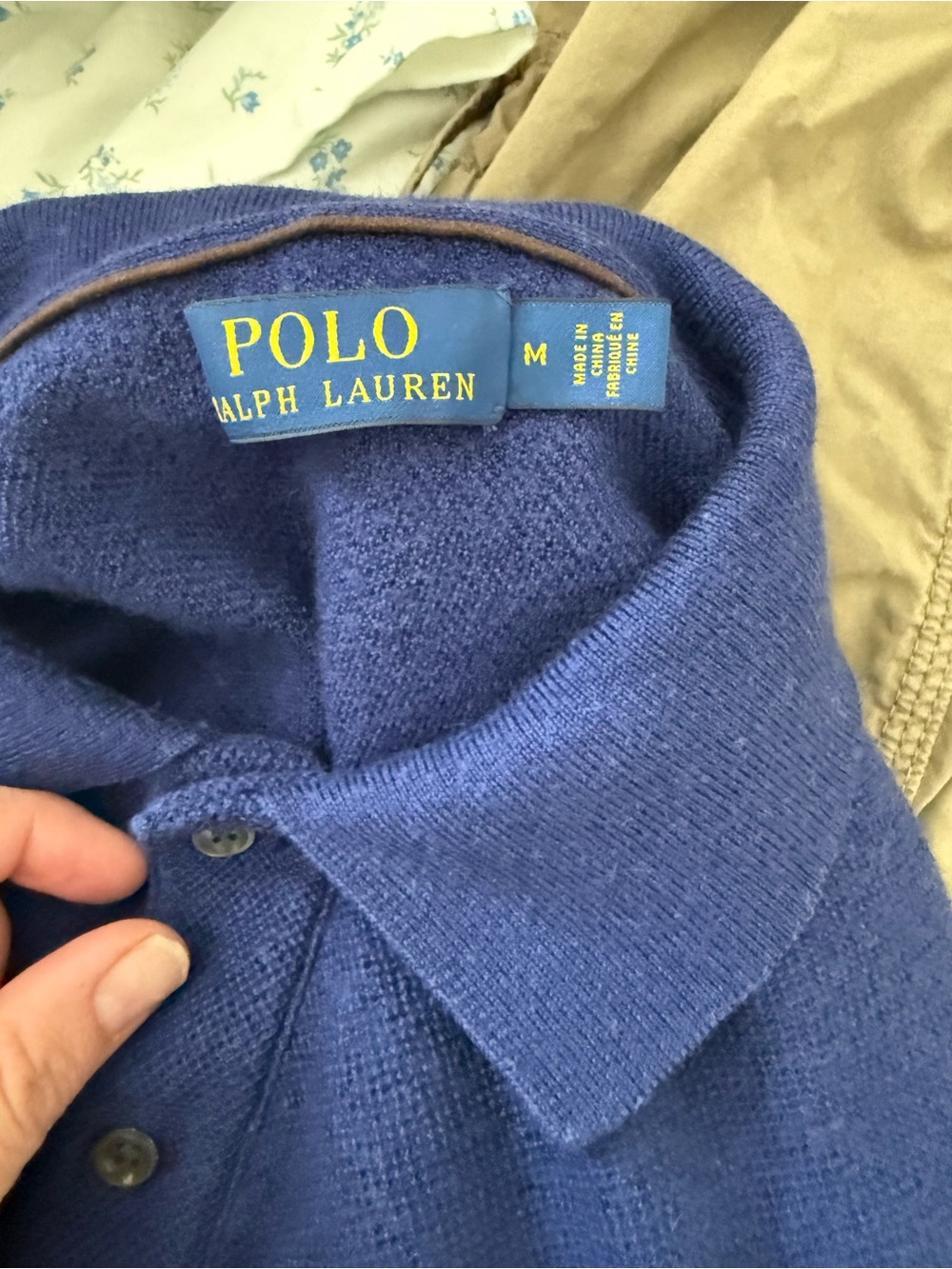 Polo by Ralph Lauren Deep Blue Knit Polo Sweater - Picture 2 of 3